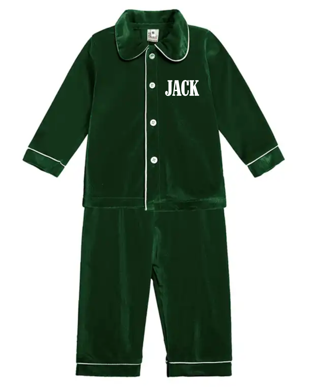 Embroidered Velvet Pjs