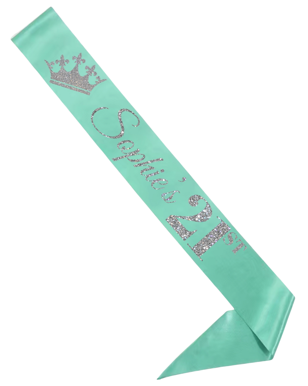 Personalised Tiff Blue Sash xo