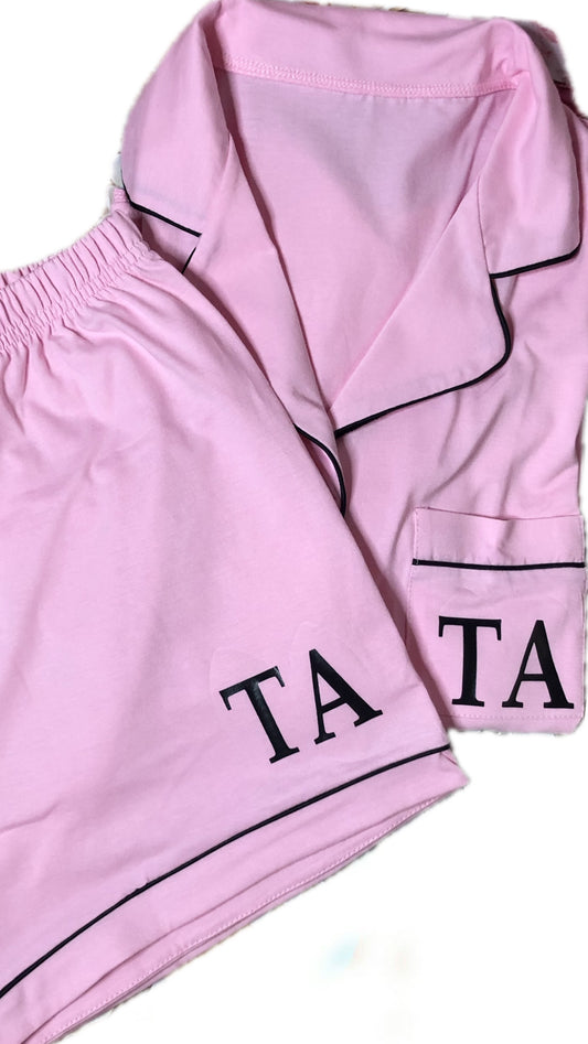 Cotton Short Shirt Set | BabyPink