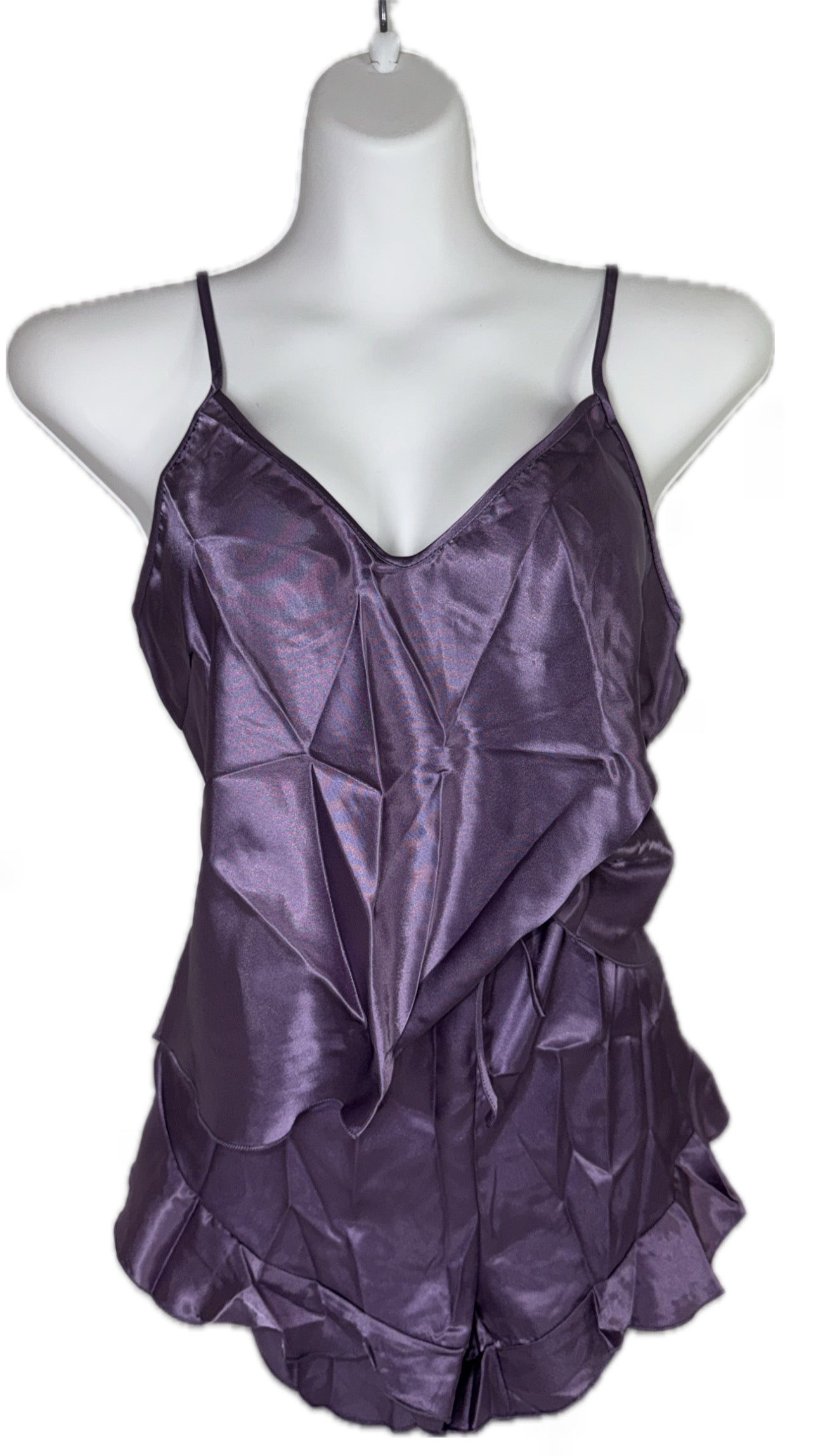 Mauve Ruffle Cami Set