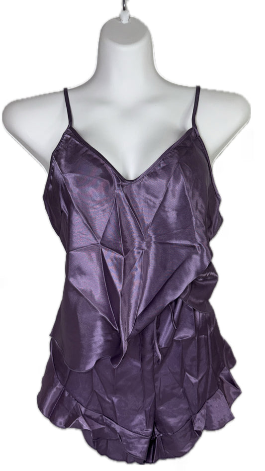 Mauve Ruffle Cami Set