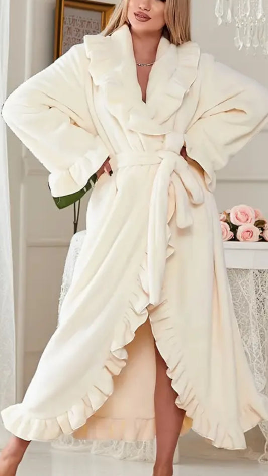 NEW IN | Winter Fleece Ruffle Robe
