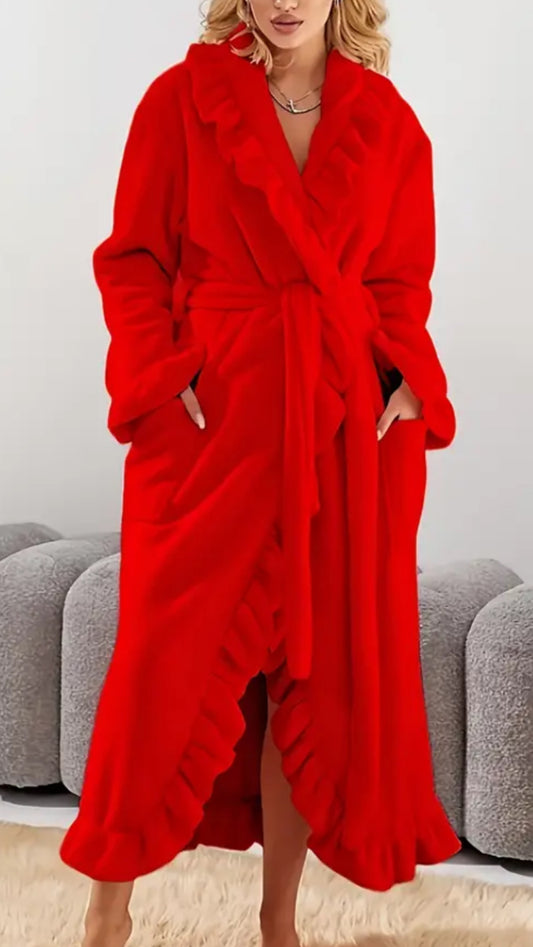NEW IN | Winter Fleece Ruffle Robe
