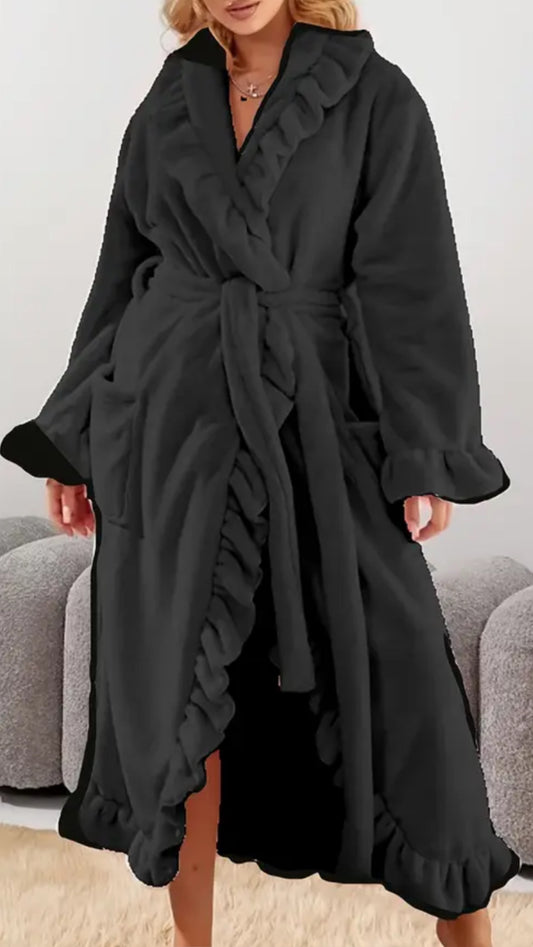 NEW IN | Winter Fleece Ruffle Robe