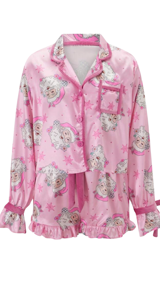 Pink Bow Christmas Pjs