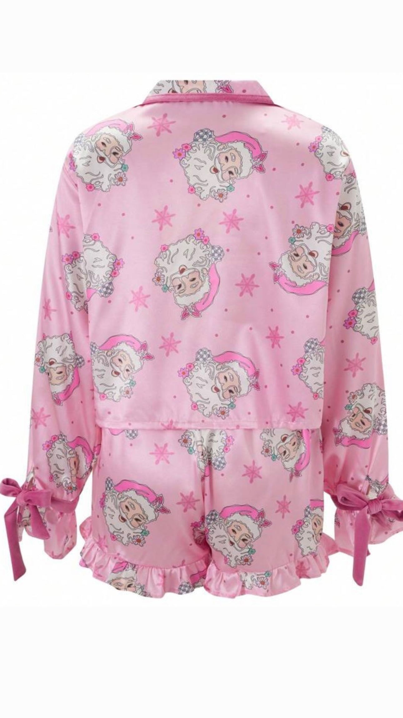 Pink Bow Christmas Pjs