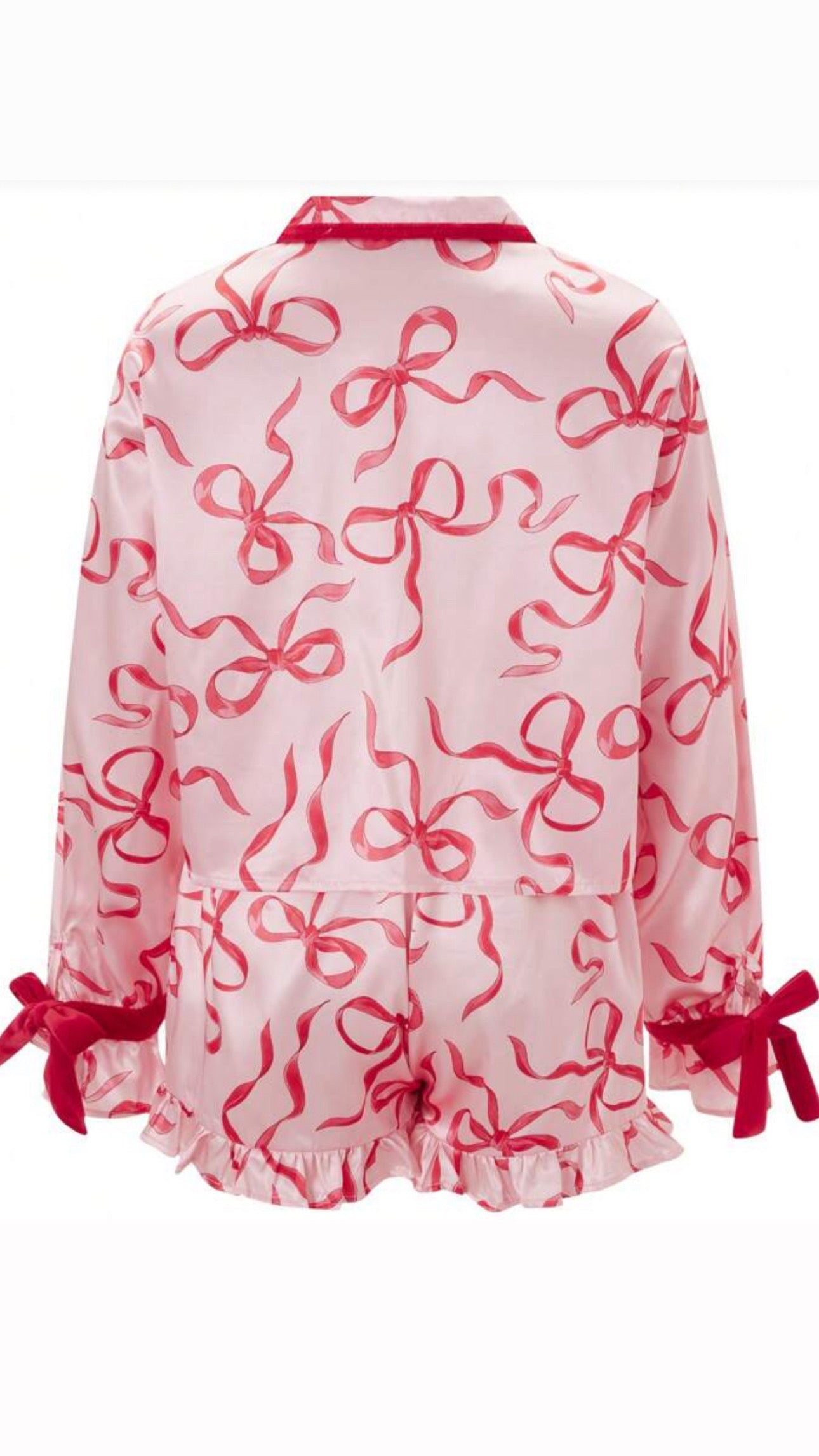 Pink & Red Bow Pjs