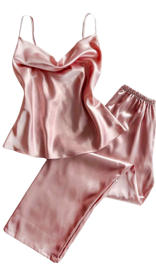 Satin Trouser Cami Set