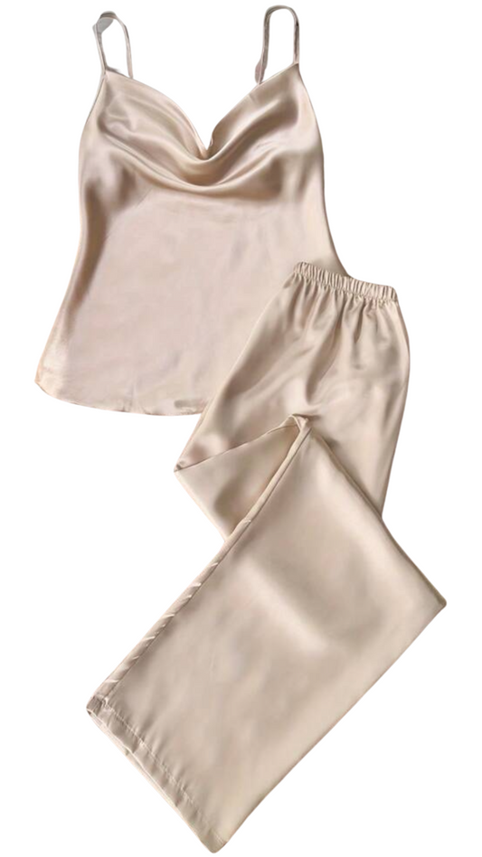 Satin Trouser Cami Set