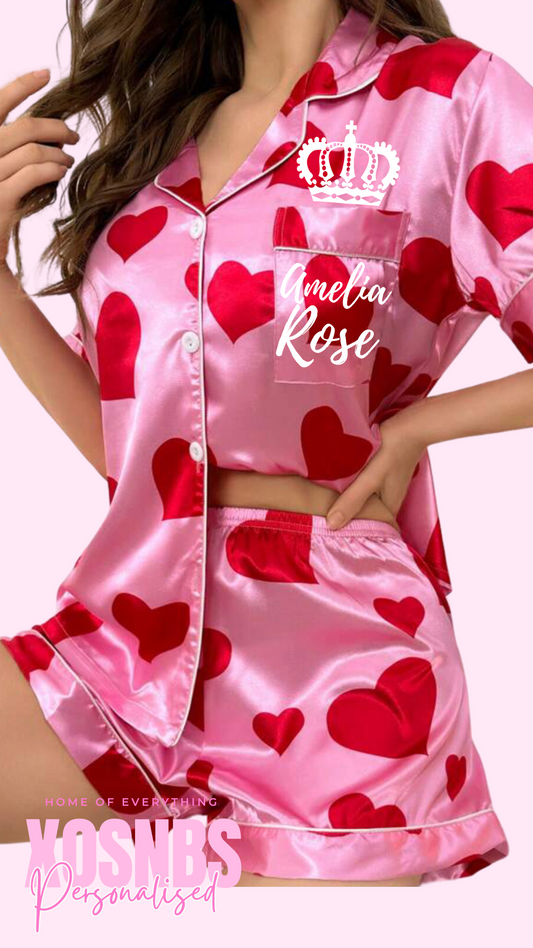 Personalised Heart Shirt Set