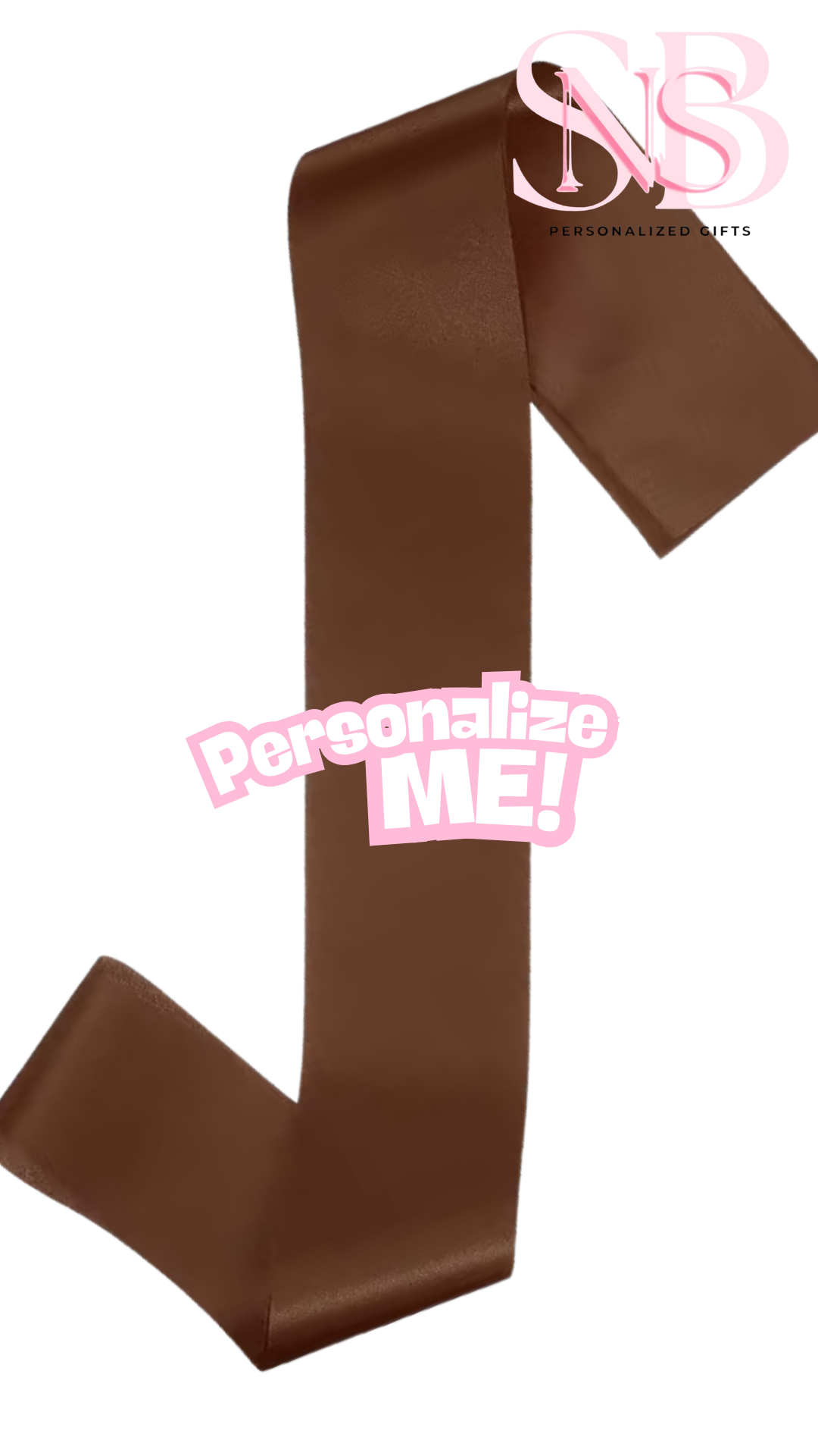 Personalized Bow Sash (Bow Will Be added When Made)