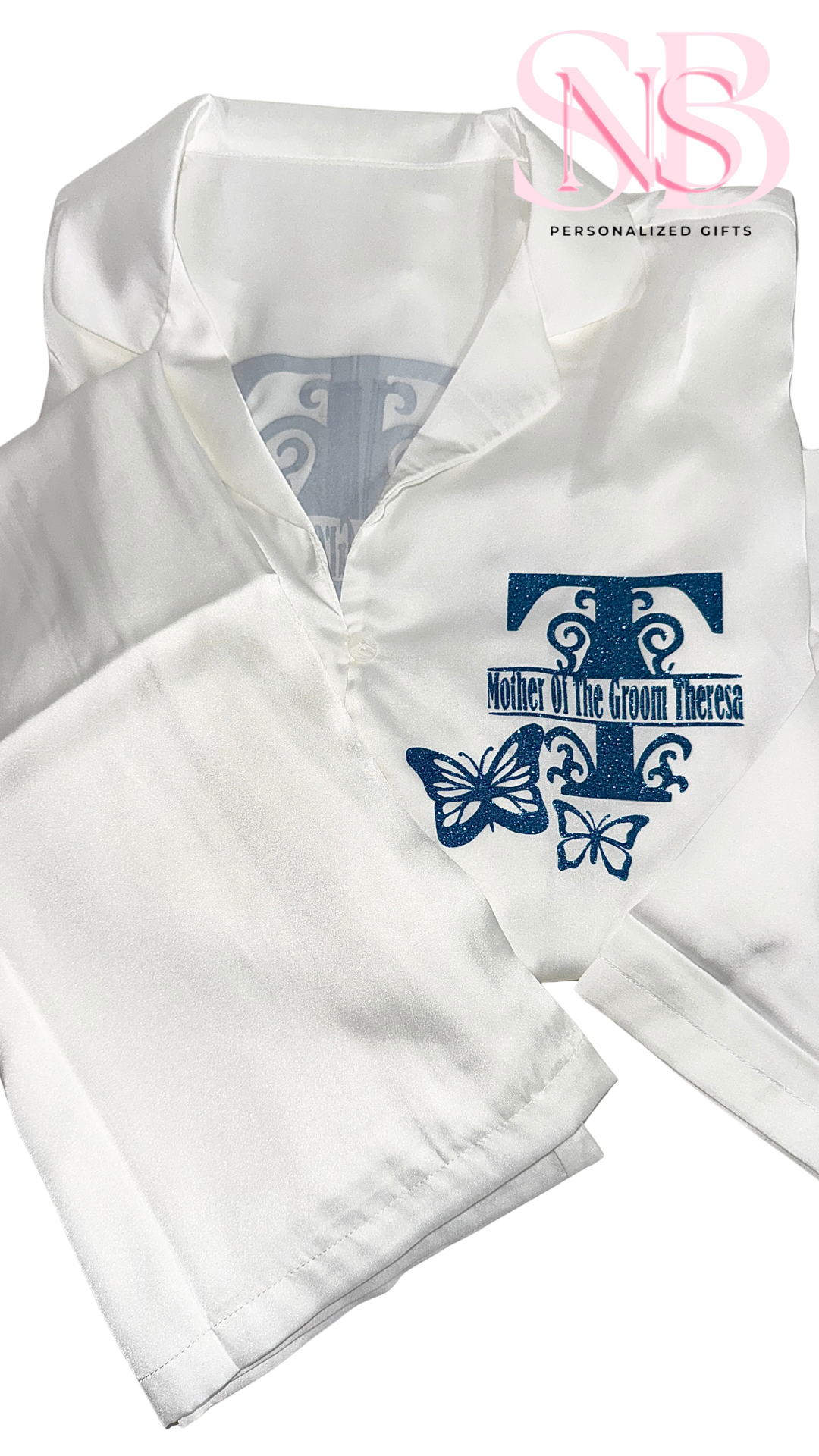 Personalised Full Length Pjs | White