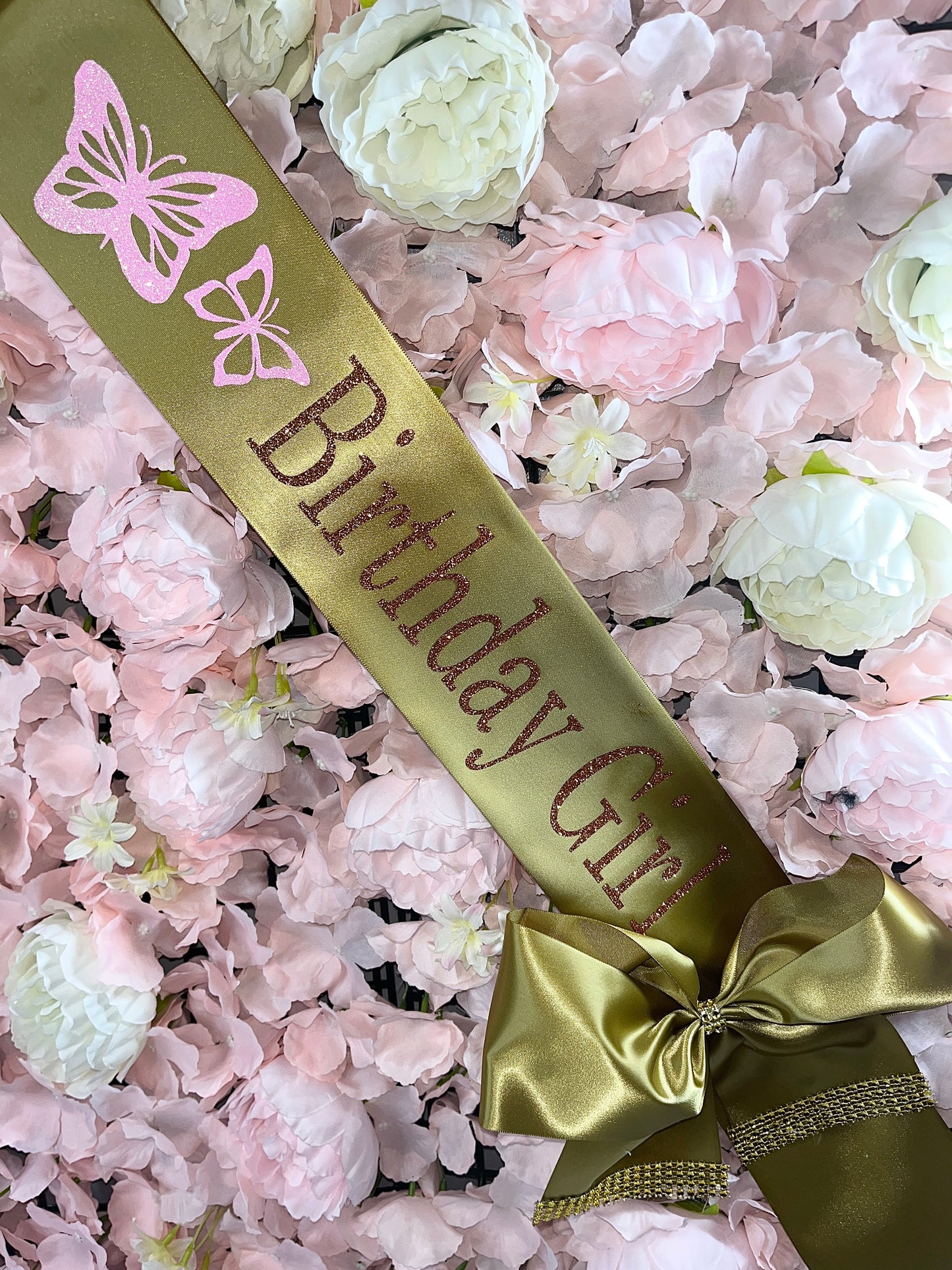 Personalised Satin Bow Sash xo