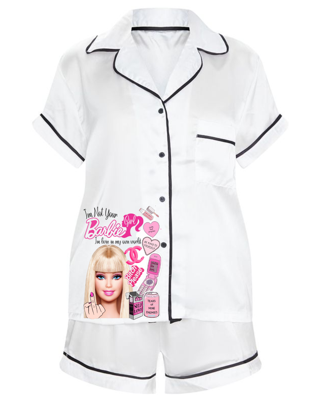 Barbie Personalized Pjs - Adults