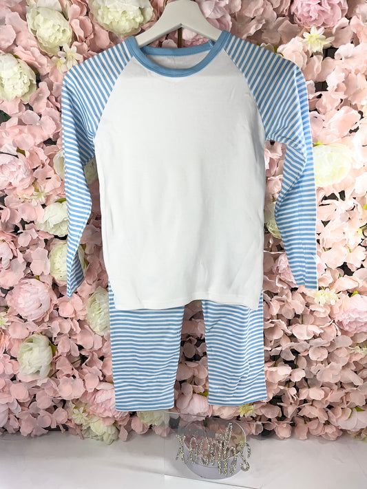 Baby Blue Stripe Pjs