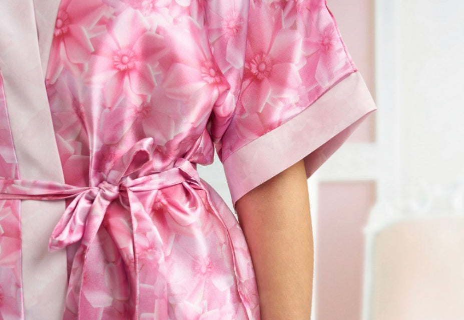 SALE! Patterned Satin Robe