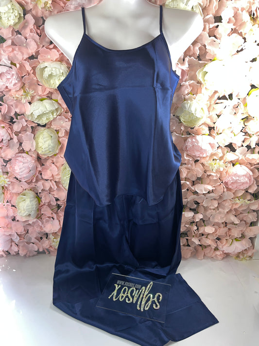 Navy Trouser Cami Set