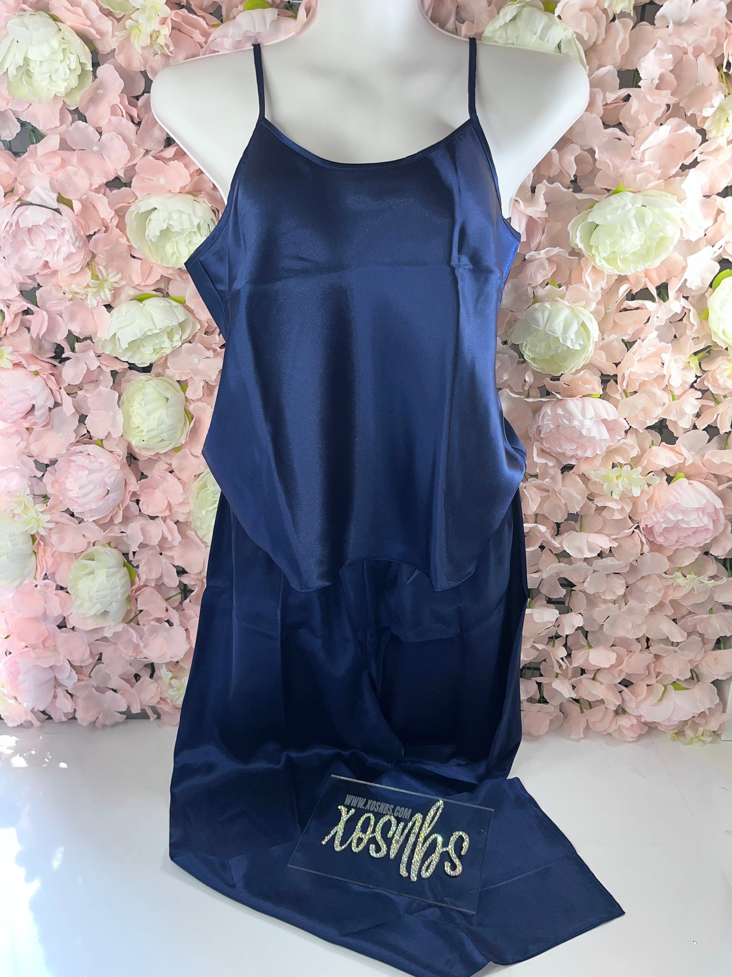 Navy Trouser Cami Set