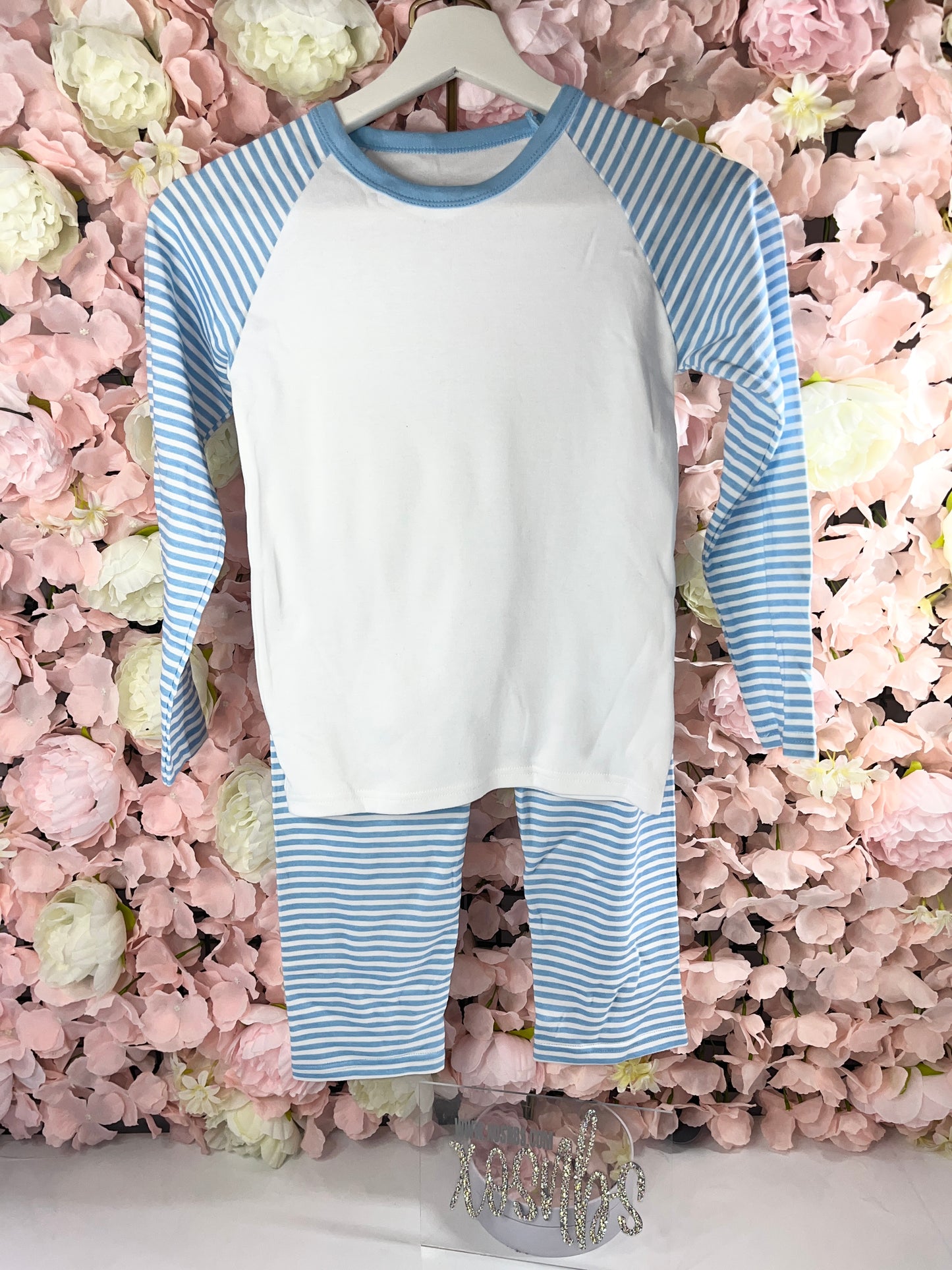 Baby Blue Stripe Pjs