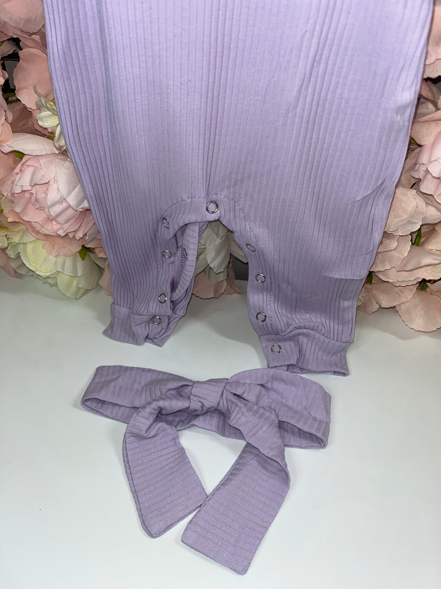 Lilac Romper & Matching Headband