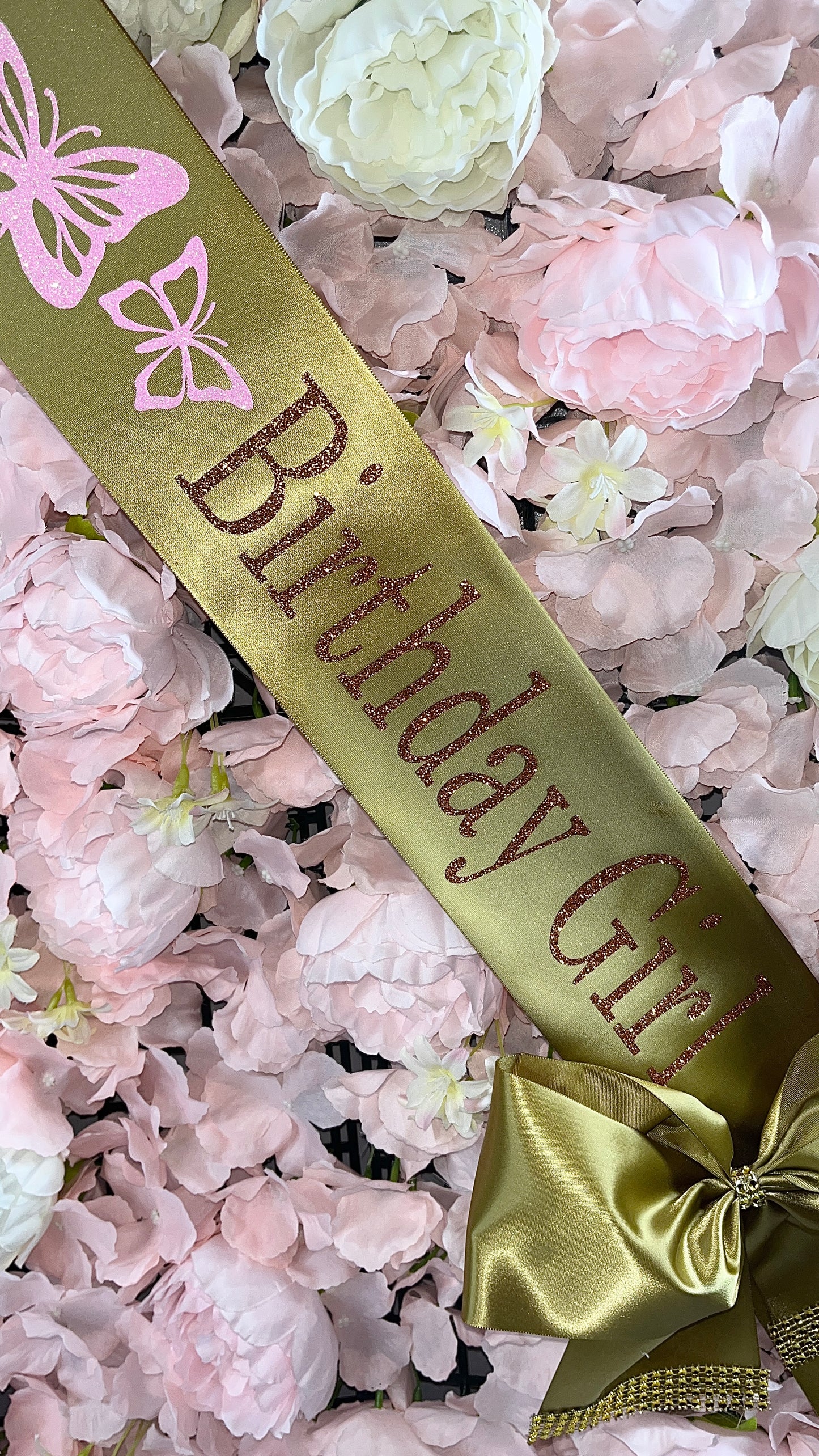 Personalised Satin Bow Sash xo