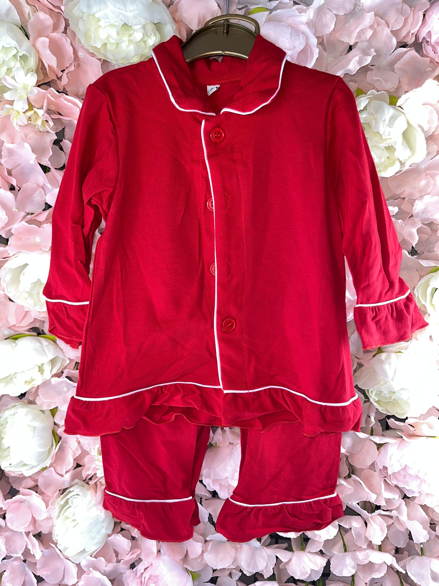 Red Ruffle Pjs