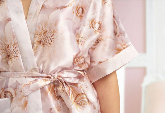 SALE! Patterned Satin Robe