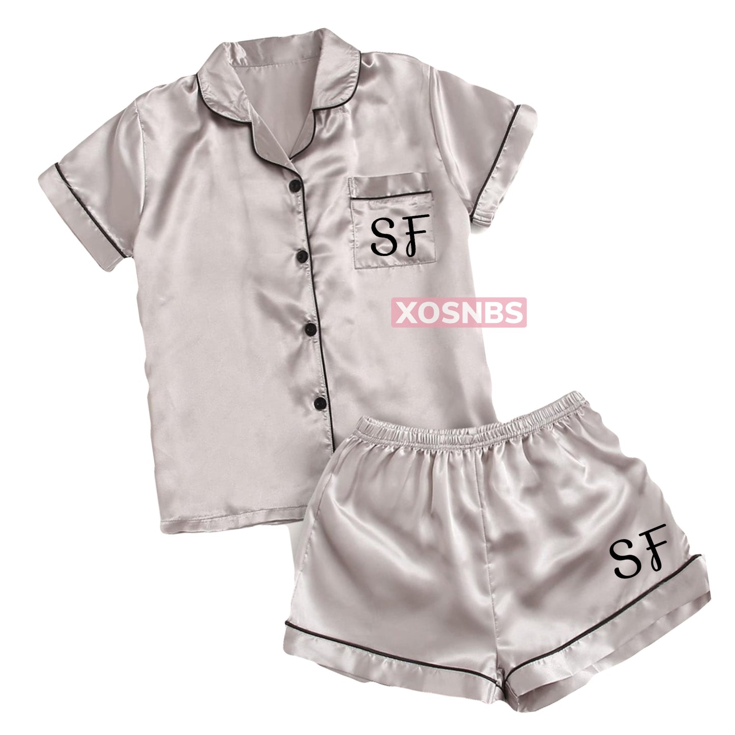 New | Satin Short Shirt Pyjamas