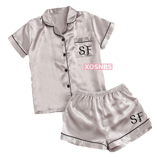 New | Satin Short Shirt Pyjamas