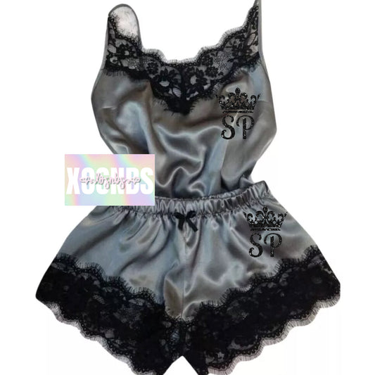 Personalised Lace Set | Grey