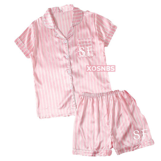 New | Satin Short Shirt Pyjamas
