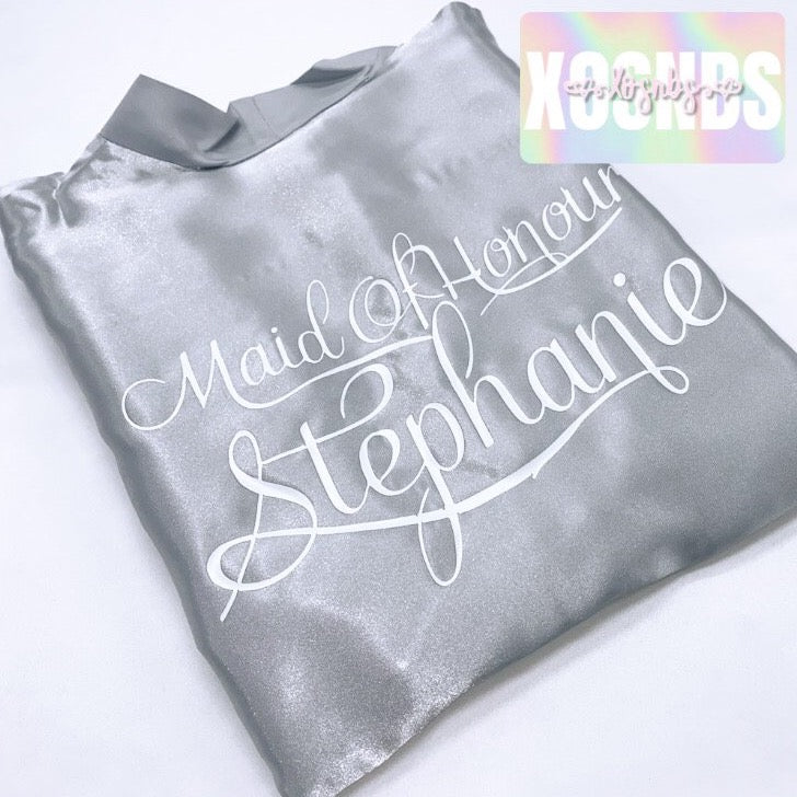 Personalised Robe | Silver