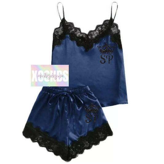 Personalised Lace Set | Navy