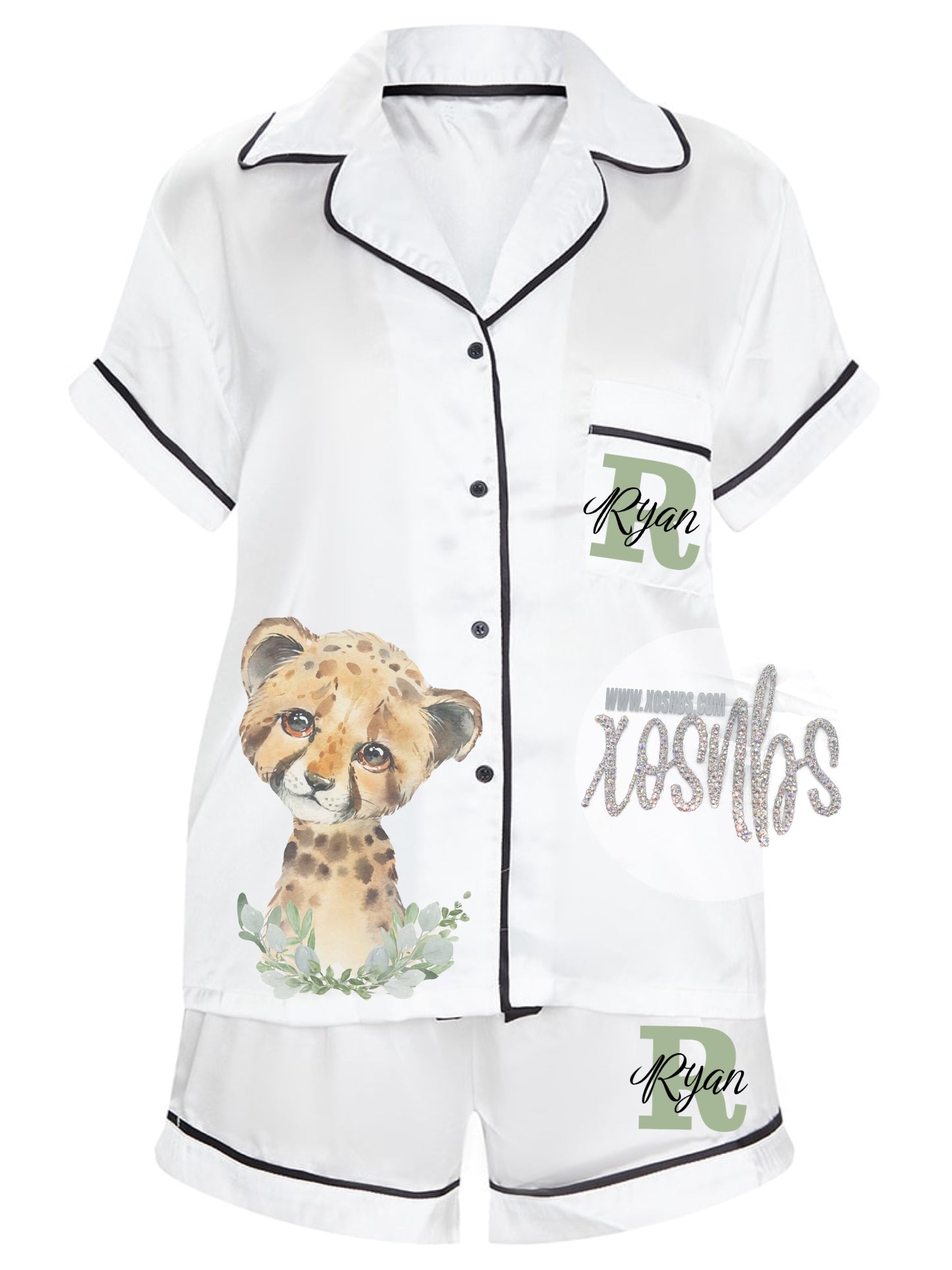 Personalised Lion Pjs - Boys