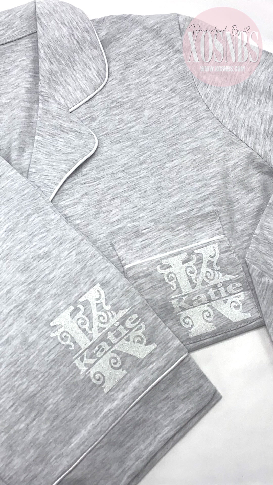 Full Length Cotton Pjs | Kids - Grey