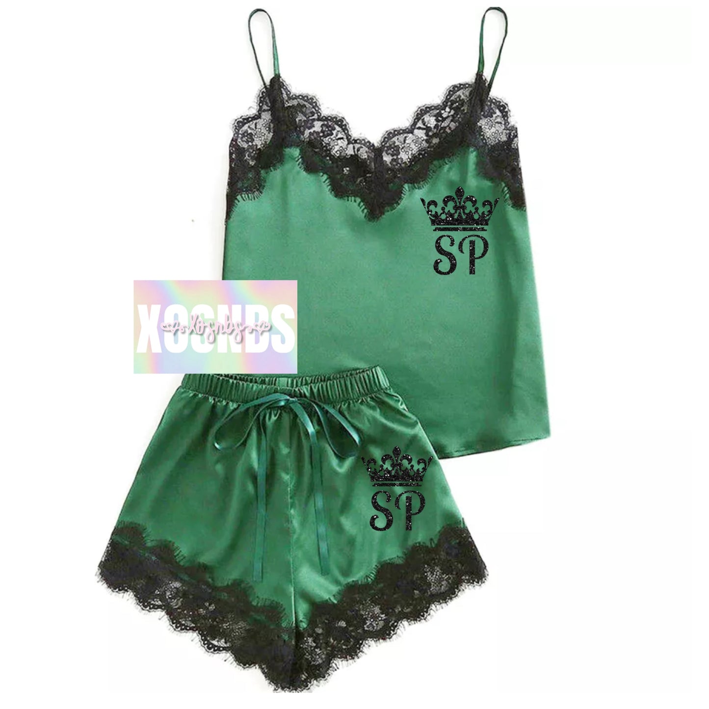 Personalised Lace Set | Green