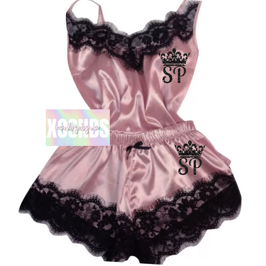 Personalised Lace Set | Pink