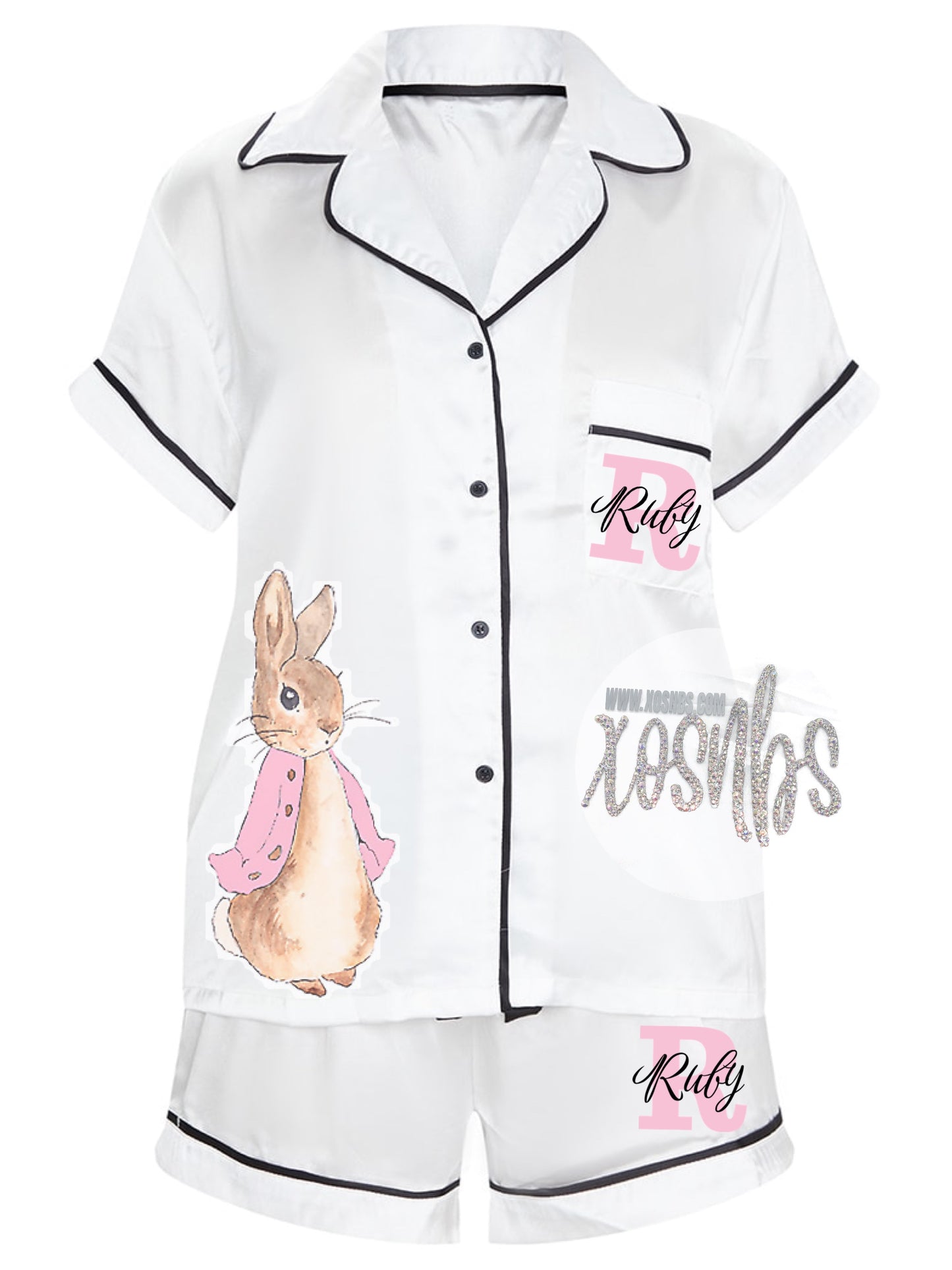 Personalised Peter Rabbit Pjs - Girls