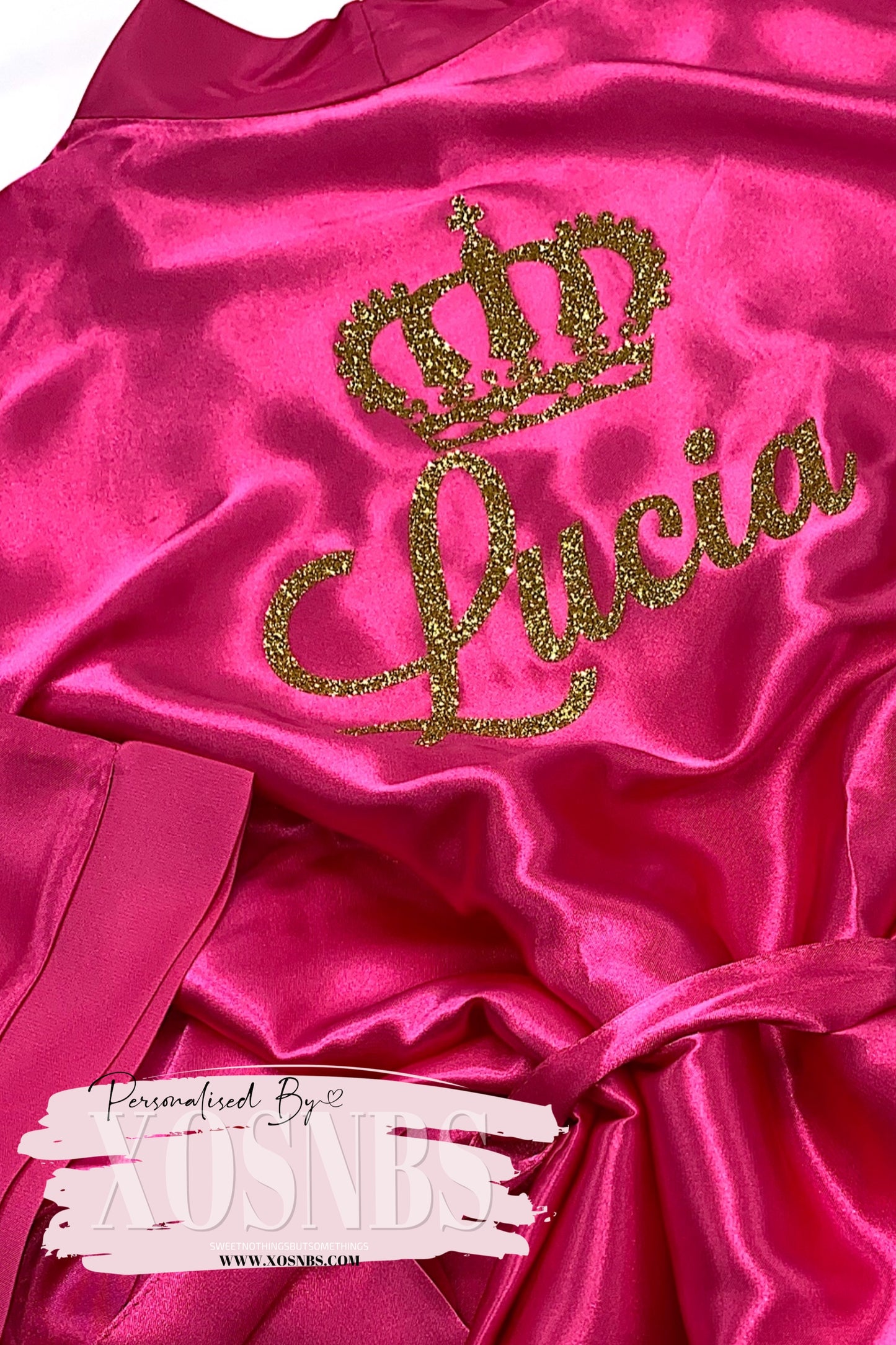 Personalised Robe | Hot Pink