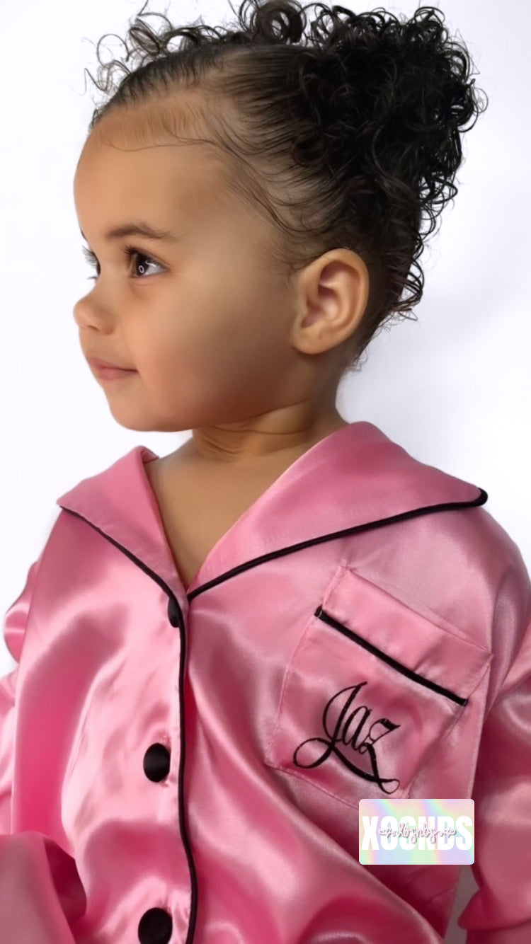 Kids | Personalised Satin Night Shirt | More Colours Available