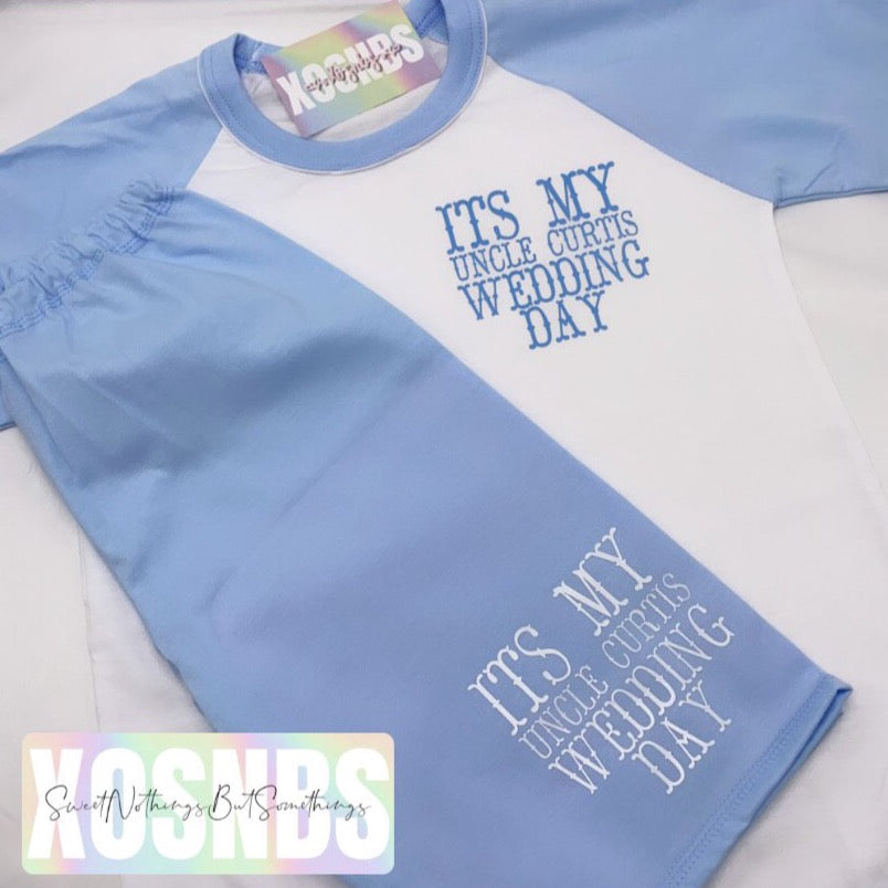 Personalised Kids Cotton Short Sets | All Colours