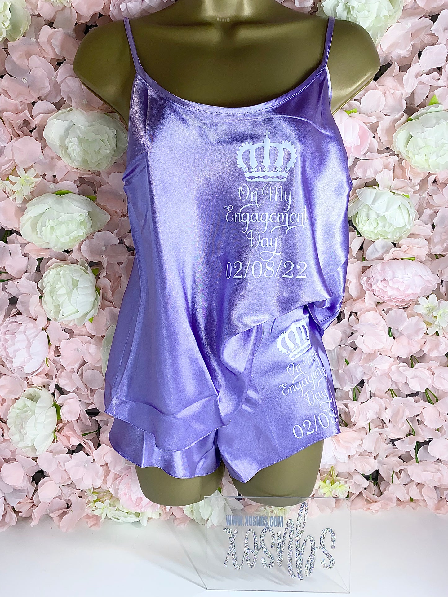 Personalised Cami Set | Lilac