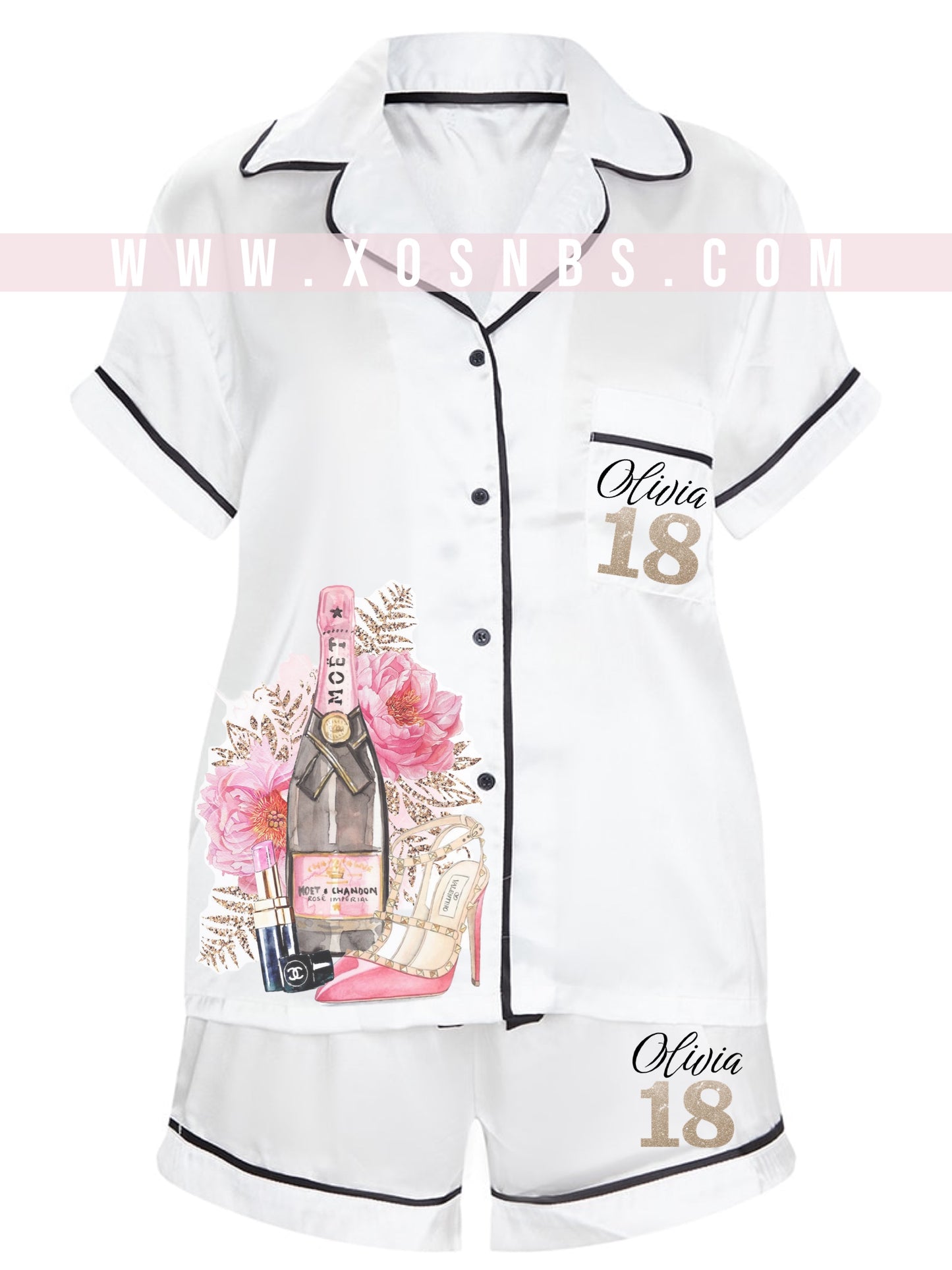 The Floral Moët Set  - Adults