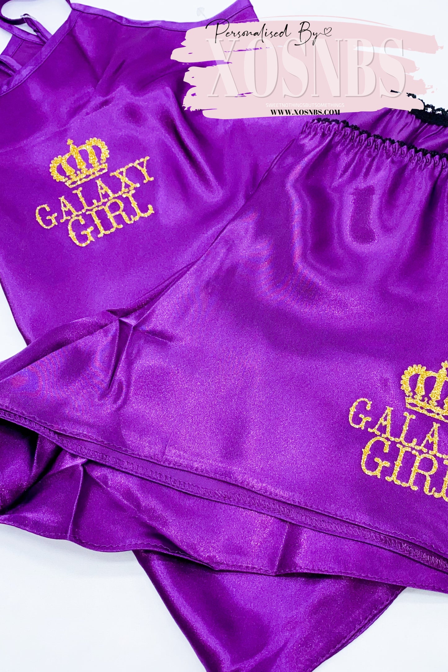 Personalised Cami Set | Purple