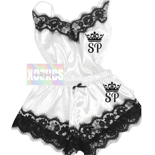 Personalised Lace Set | White
