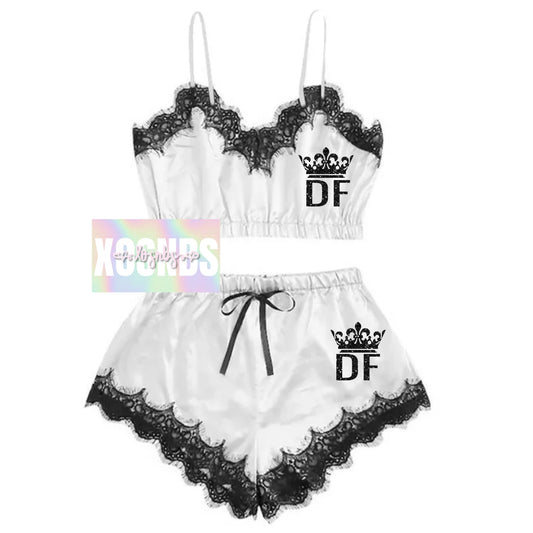 Personalised Lace Set | White