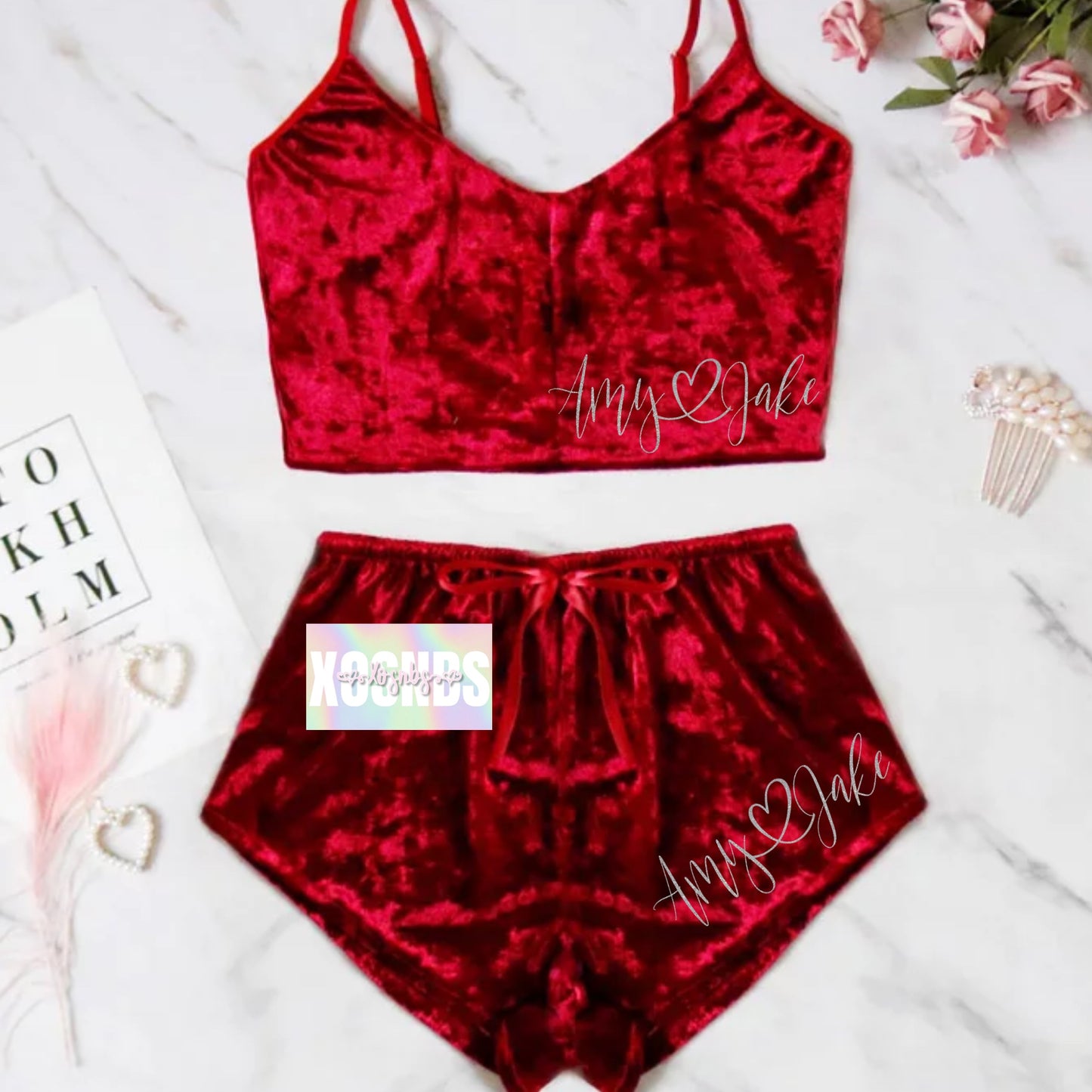 Valentines Day Cami Set | Range Of Colours Available