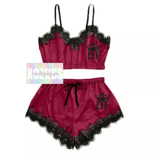 Personalised Lace Set | Red