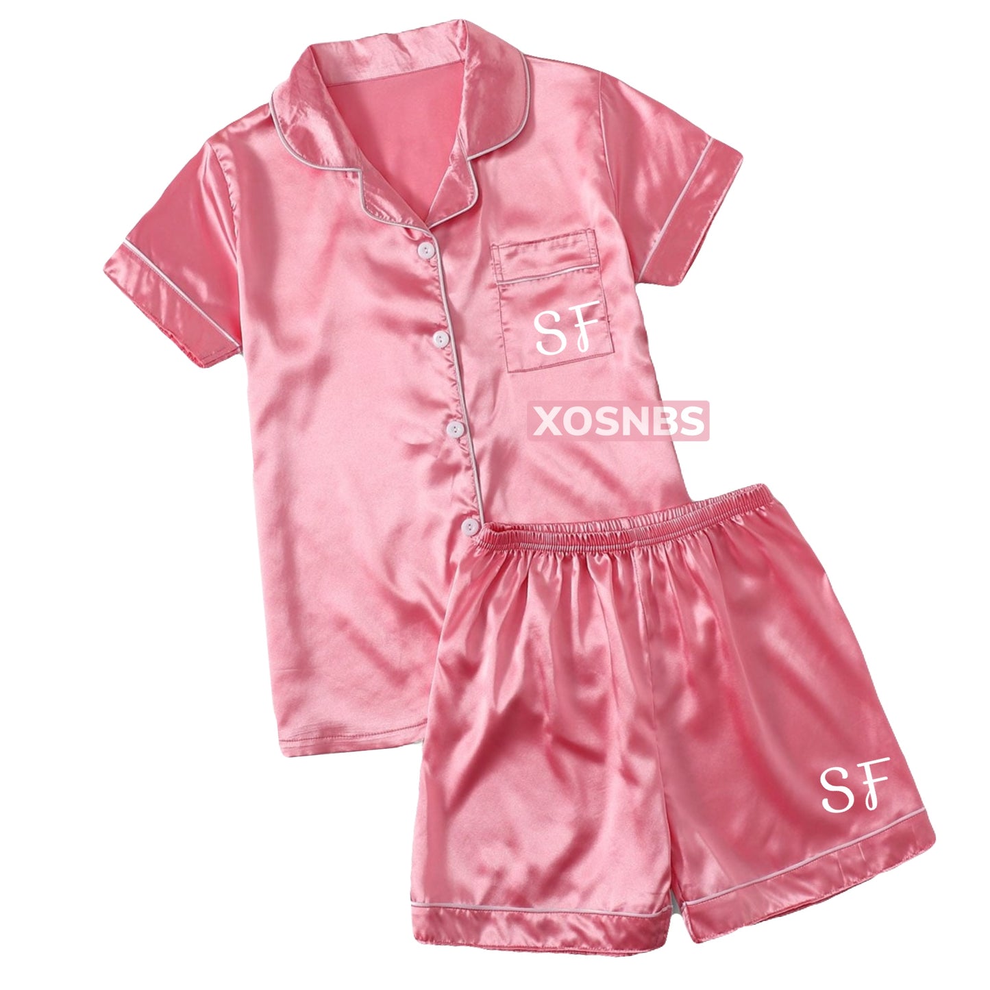 New | Satin Short Shirt Pyjamas