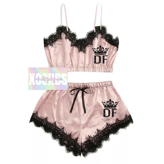 Personalised Lace Set | Pink